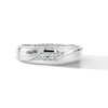 0.10 CT. T.W. Diamond Trio Bypass Anniversary Band in 10K White Gold