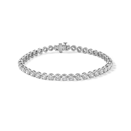 5.00 CT. T.W. Certified Lab-Created Diamond Tennis Bracelet in Sterling Silver (F/SI2)