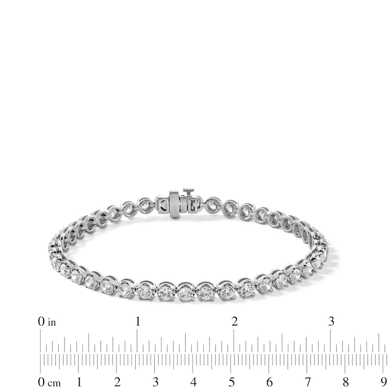 Main Image 4 of 5.00 CT. T.W. Certified Lab-Created Diamond Tennis Bracelet in Sterling Silver (F/SI2)