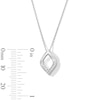 Thumbnail Image 4 of 0.05 CT. T.W. Diamond Tulip Pendant in Sterling Silver