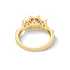 1.00 CT. T.W. Princess-Cut Diamond Frame Past Present Future® Crossover Shank Engagement Ring in 14K Gold