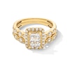 Thumbnail Image 1 of 1.00 CT. T.W. Emerald-Shaped Multi-Diamond Frame Art Deco Vintage-Style Engagement Ring in 10K Gold