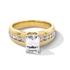 1.95 CT. T.W. Emerald-Cut Certified Lab-Created Diamond Engagement Ring in 14K Gold (F/VS2)