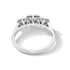 0.50 CT. T.W. Princess-Cut Diamond Cushion Frame Past Present Future® Engagement Ring in 10K White Gold