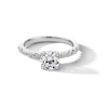 0.60 CT. T.W. Canadian Certified Diamond Art Deco Engagement Ring in 14K White Gold (I/I1)