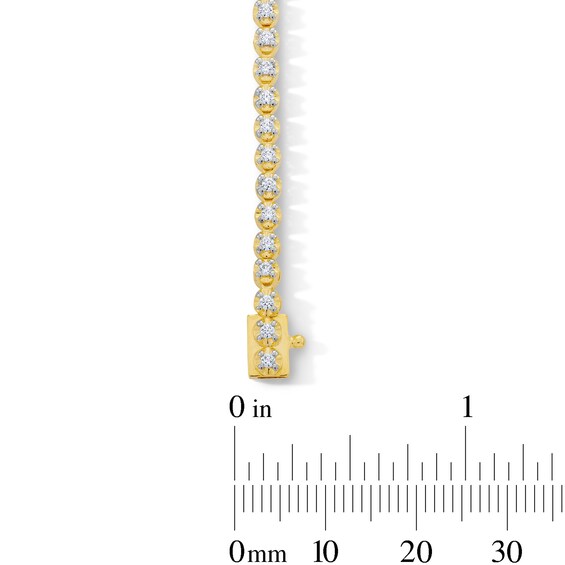 CT. T.W. Certified Lab-Created Diamond Tennis Bracelet in Sterling Silver with 10K Gold Plate (I/SI2