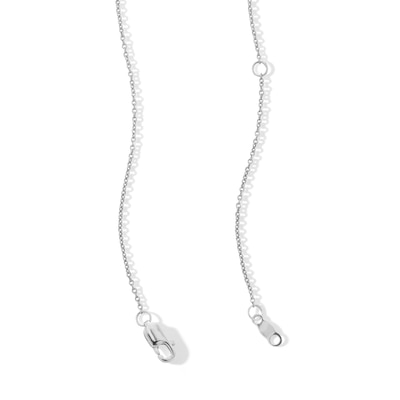 0.60 CT. T.W. Marquise-Cut Certified Lab-Created Diamond Station Necklace in 10K White Gold (F/SI2) - 20”