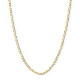 1.00 CT. T.W. Certified Lab-Created Diamond Line Necklace in Sterling Silver with 10K Gold Plate (I/SI2)