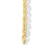 5.5mm Double Glitter Rope Chain Bracelet in Solid 10K Gold - 8.5”