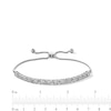 0.25 CT. T.W. Diamond Zig-Zag Bolo Bracelet in Sterling Silver - 9.5”