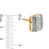 0.25 CT. T.W. Diamond Rectangle Stud Earrings in 10K Gold