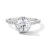 Thumbnail Image 1 of 2.30 CT. T.W. Certified Lab-Created Diamond Bezel-Set Engagement Ring in 14K White Gold (F/VS2)