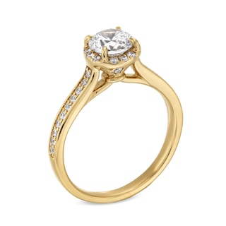 1.25 CT. T.W. Diamond Frame Engagement Ring in 14K Gold