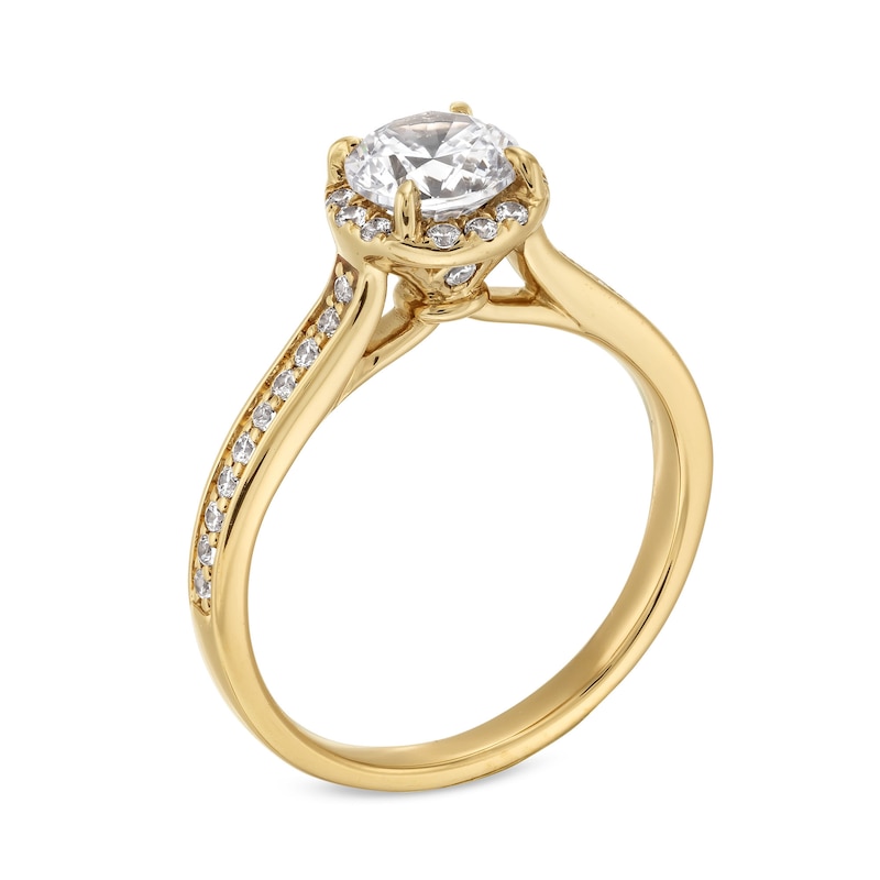 1.25 CT. T.W. Diamond Frame Engagement Ring in 14K Gold