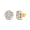 0.50 CT. T.W. Certified Lab-Created Multi-Diamond Frame Stud Earrings in 10K Gold (F/SI2)