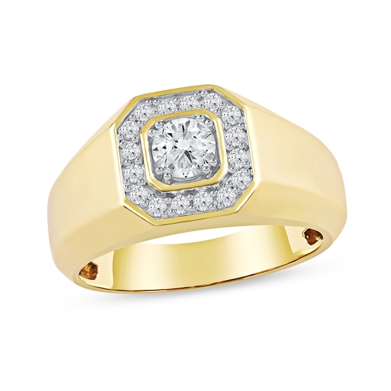 CT. T.W. Canadian Certified Diamond Octagon Frame Ring in 14K Gold (I/I2