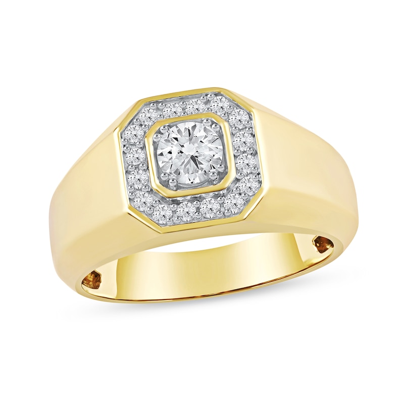 CT. T.W. Canadian Certified Diamond Octagon Frame Ring in 14K Gold (I/I2