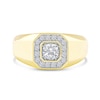 Thumbnail Image 3 of 0.75 CT. T.W. Canadian Certified Diamond Octagon Frame Ring in 14K Gold (I/I2)