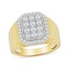 Thumbnail Image 1 of 1.25 CT. T.W. Certified Lab-Created Multi-Diamond Octagon Frame Ring in 10K Gold (F/SI2)