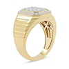 Thumbnail Image 2 of 1.25 CT. T.W. Certified Lab-Created Multi-Diamond Octagon Frame Ring in 10K Gold (F/SI2)