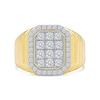 Thumbnail Image 3 of 1.25 CT. T.W. Certified Lab-Created Multi-Diamond Octagon Frame Ring in 10K Gold (F/SI2)