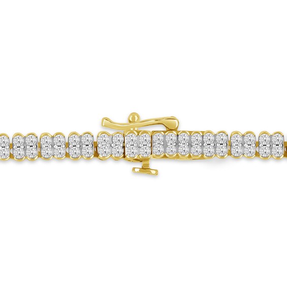 7.50 CT. T.W. Certified Lab-Created Diamond Tennis Necklace in 10K Gold (F/SI2) - 20”