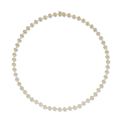 5.00 CT. T.W. Diamond Bead Necklace in 10K Gold - 20”