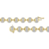 Thumbnail Image 2 of 5.00 CT. T.W. Diamond Bead Necklace in 10K Gold - 20”