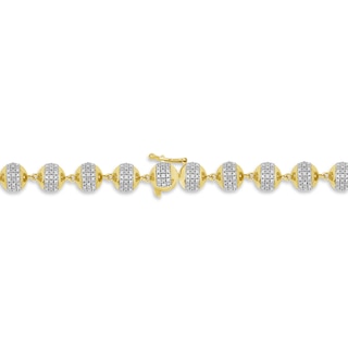 5.00 CT. T.W. Diamond Bead Necklace in 10K Gold - 20”