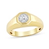 Thumbnail Image 1 of 0.50 CT. Canadian Certified Diamond Solitaire Octagon-Top Ring in 14K Gold (I/I2)