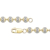 Thumbnail Image 2 of 2.00 CT. T.W. Diamond Bead Bracelet in 10K Gold - 8.5”