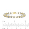 2.00 CT. T.W. Diamond Bead Bracelet in 10K Gold - 8.5”