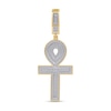 1.00 CT. T.W. Certified Lab-Created Diamond Ankh Cross Necklace Charm in 10K Gold (F/SI2)