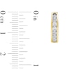 Thumbnail Image 4 of 0.50 CT. T.W. Certified Lab-Created Diamond Huggie Hoop Earrings in 10K Gold (F/SI2)