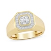 Thumbnail Image 1 of 1.00 CT. T.W. Canadian Certified Diamond Octagon Frame Ring in 14K Gold (I/I2)