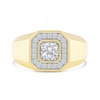 Thumbnail Image 3 of 1.00 CT. T.W. Canadian Certified Diamond Octagon Frame Ring in 14K Gold (I/I2)