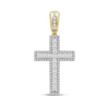 Thumbnail Image 1 of 2.00 CT. T.W. Certified Lab-Created Diamond Frame Cross Necklace Charm in 10K Gold (F/SI2)