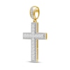 Thumbnail Image 2 of 2.00 CT. T.W. Certified Lab-Created Diamond Frame Cross Necklace Charm in 10K Gold (F/SI2)