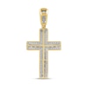 Thumbnail Image 3 of 2.00 CT. T.W. Certified Lab-Created Diamond Frame Cross Necklace Charm in 10K Gold (F/SI2)