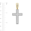 Thumbnail Image 4 of 2.00 CT. T.W. Certified Lab-Created Diamond Frame Cross Necklace Charm in 10K Gold (F/SI2)