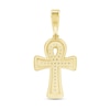 0.25 CT. T.W. Diamond Ankh Cross Necklace Charm in 10K Gold