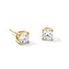 Thumbnail Image 1 of 1.50 CT. T.W. Certified Lab-Created Diamond Solitaire Stud Earrings in Sterling Silver with 10K Gold Plate (I/SI2)