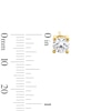 Thumbnail Image 2 of 1.50 CT. T.W. Certified Lab-Created Diamond Solitaire Stud Earrings in Sterling Silver with 10K Gold Plate (I/SI2)