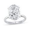 5.00 CT. Oval Certified Lab-Created Diamond Solitaire Engagement Ring in 14K White Gold (F/SI2)