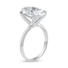 5.00 CT. Oval Certified Lab-Created Diamond Solitaire Engagement Ring in 14K White Gold (F/SI2)