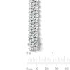 Thumbnail Image 3 of 14.12 CT. T.W. Multi-Shaped Certified Lab-Created Diamond Link Bracelet in 10K White Gold (F/SI2)