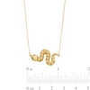 Diamond-Cut Snake Necklace in Semi-Solid 14K Gold