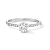 Thumbnail Image 1 of 0.75 CT. T.W. Canadian Certified Diamond Engagement Ring in 14K White Gold (I/I1)