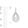 Unstoppable Love™ 0.70 CT. T.W. Certified Lab-Created Diamond Double Teardrop Earrings in 14K White Gold (F/SI2)