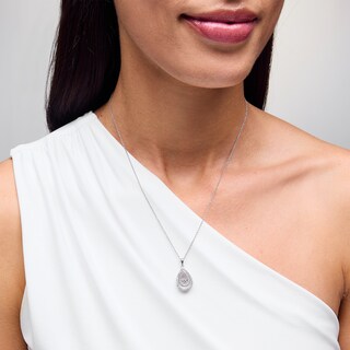 Unstoppable Love™ 0.50 CT. T.W. Certified Lab-Created Diamond Double Teardrop Pendant in 14K White Gold (F/SI2)